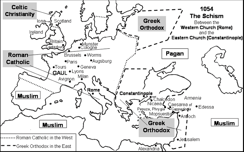 Σχίσμα του 1054: Η ανοιχτή ρήξη ανάμεσα στην Ανατολική και τη Δυτική Εκκλησία