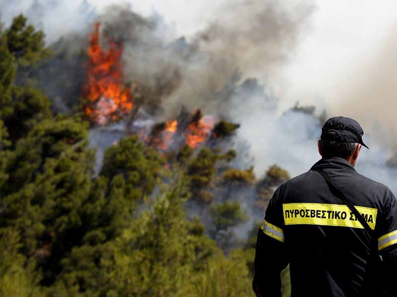 Φωτιά στη Θέρμη Θεσσαλονίκης - Μεγάλη κινητοποίηση της πυροσβεστικής