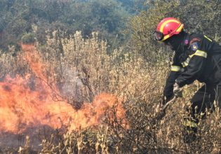 Φωτιά τώρα στο Παλαιόκαστρο Λάρισας – Στη μάχη και εναέρια μέσα