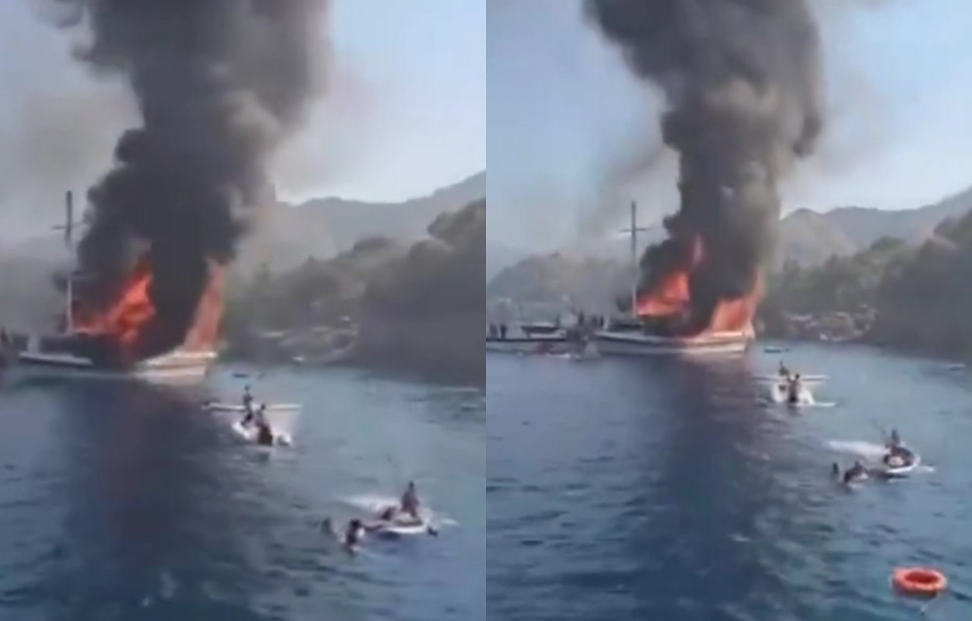 Τουρκία: Τουριστικό σκάφος στον Μαρμαρά έπιασε φωτιά και βυθίστηκε - Επέβαιναν 110 άτομα - 7 οι τραυματίες