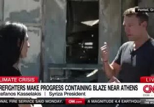 Κασσελάκης για φωτιές στο CNN: «Γιατί αυτό πρέπει να συμβαίνει κάθε χρόνο;»