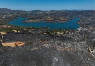 Φωτιά: Η εικόνα της καταστροφής από ψηλά – Μαύρες ημέρες για την Αττική