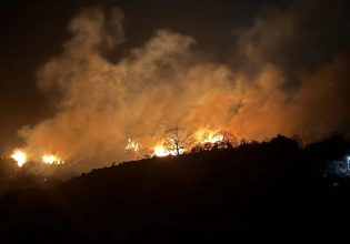 Φωτιά στο Ρέθυμνο: Δεύτερη νύχτα αγωνίας – Μάχη να μην περάσει η φωτιά στη Μεσαρά