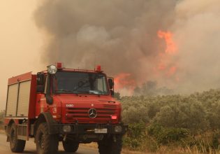 Φωτιά στις Σέρρες: Σε εξέλιξη βρίσκεται η πυρκαγιά στο Χιονοχώρι – Καίει σε δύσβατη περιοχή