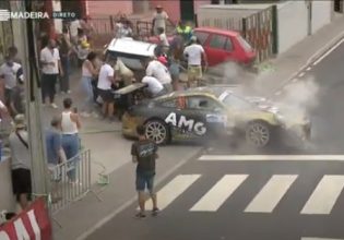 Ράλι Μαδέιρα: Αυτοκίνητο έπεσε σε θεατές – Τραυματίστηκαν δύο παιδιά