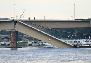 Γερμανία: Κατέρρευσε τμήμα γέφυρας στη Δρέσδη