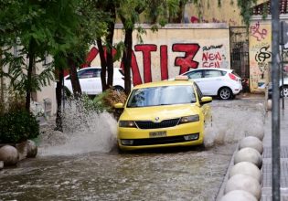 Κακοκαιρία Atena: Καταιγίδα προβλημάτων – Πλημμύρισαν δρόμοι και το Μετρό