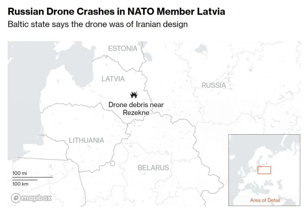 Λετονία: Ρωσικό μη επανδρωμένο αεροσκάφος που συνετρίβη έφερε εκρηκτικά, λέει ο στρατός