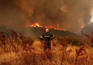 Φωτιά τώρα στη Ρόδο κοντά σε σπίτια – Πετούν εναέρια μέσα