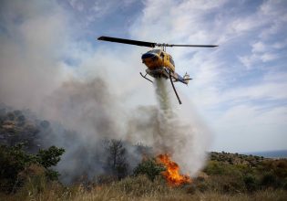 Φωτιά σε δασική έκταση στο Άγιο Όρος – Επιχειρούν δύο ελικόπτερα