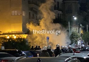 Θεσσαλονίκη: Επεισόδια σε πορεία για τον θάνατο μετανάστη στο ΑΤ Αγίου Παντελεήμονα