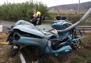 Τροχαίο με έναν νεκρό στα Τρίκαλα – ΙΧ καρφώθηκε στα προστατευτικά κάγκελα