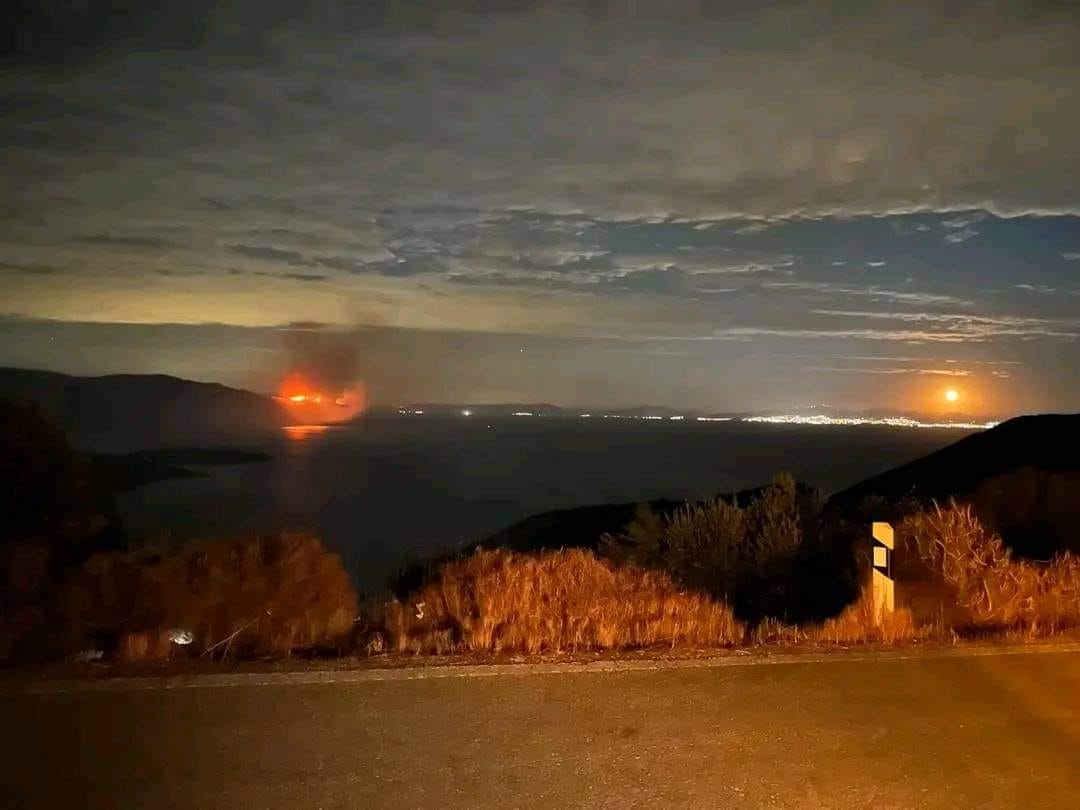 Φωτιά σε δασική έκταση στο Ακρωτήριο Πράσο στη Σάμο