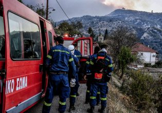 Φωτιά στην Κορινθία: Νέο μήνυμα 112 για εκκένωση της περιοχής Σοφιανά