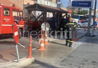 Ηράκλειο: Αυτοπυρπολήθηκε δίπλα σε βενζινάδικο νεαρός άνδρας – Δίνει μάχη για τη ζωή του