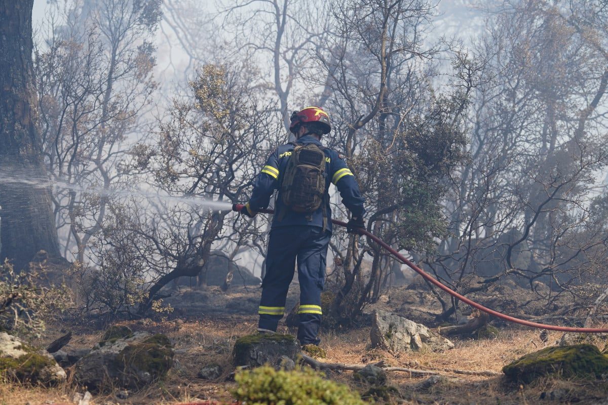 Φωτιά τώρα στη Λέσβο