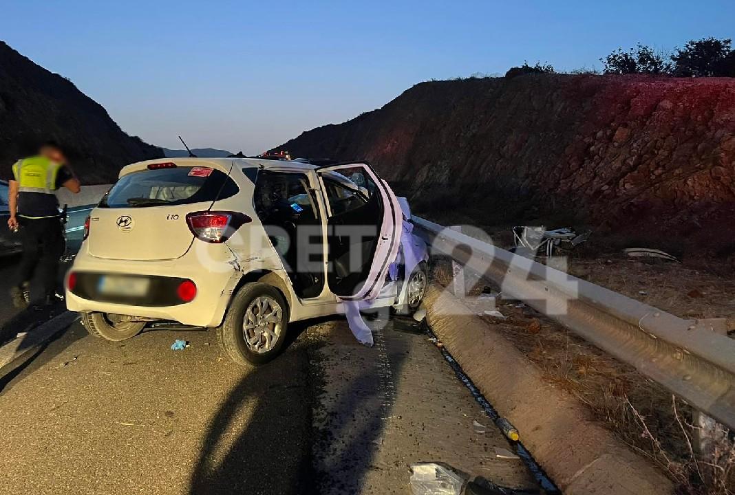 Ηράκλειο: Μετωπική σύγκρουση οχημάτων στον ΒΟΑΚ – Μία νεκρή, τουλάχιστον πέντε τραυματίες