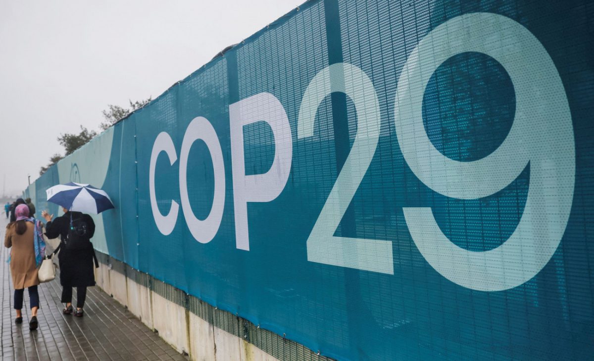 Η COP29 φιλοξενείται στο Μπακού. 