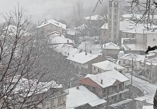 Κακοκαιρία Bora: Χιόνια σε Φλώρινα και Καστοριά – Με αλυσίδες η κυκλοφορία