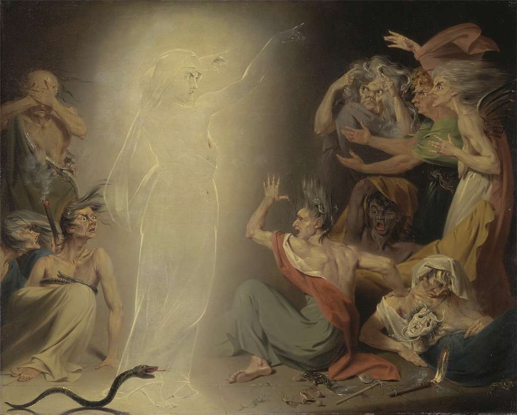 John Downman - The Ghost of Clytemnestra Awakening the Furies