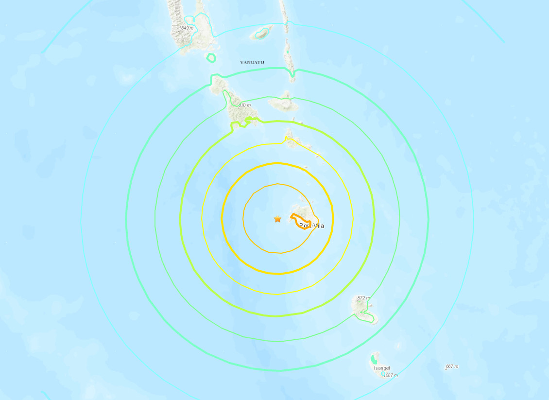 Σεισμός: Ισχυρή δόνηση 7,3 Ρίχτερ ανοιχτά των Βανουάτου στον Ειρηνικό