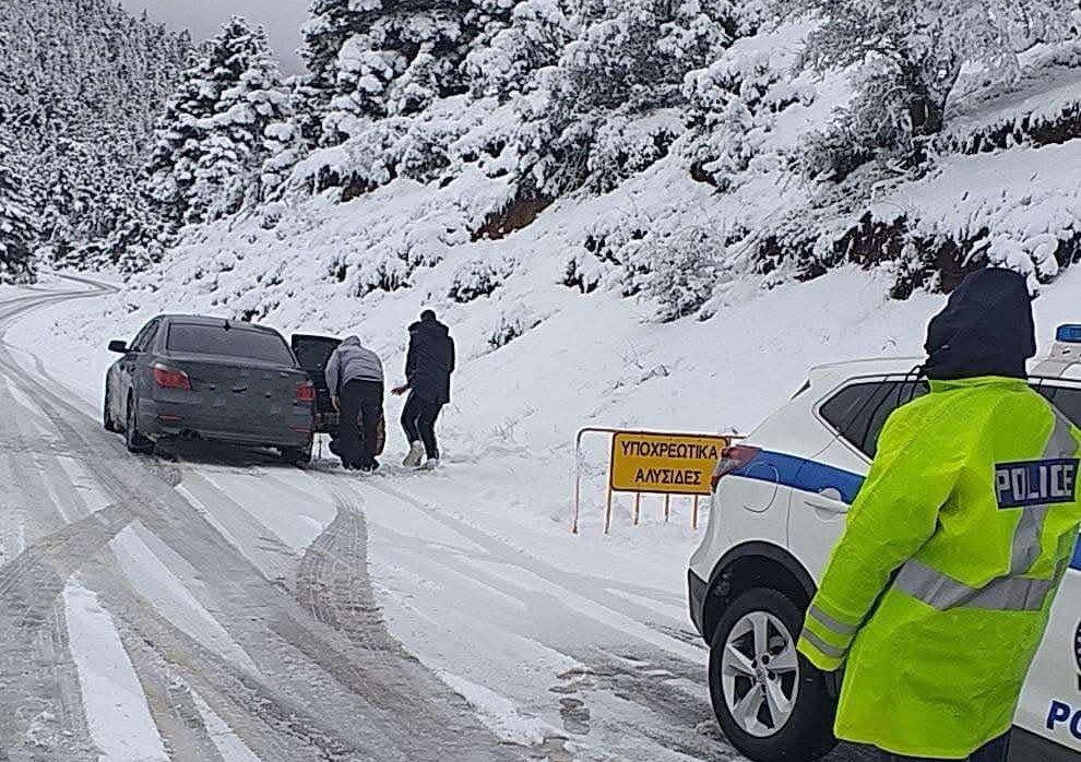 Κακοκαιρία: Ποιοι δρόμοι είναι κλειστοί στα ορεινά της Αχαΐας και της Αιτωλοακαρνανίας