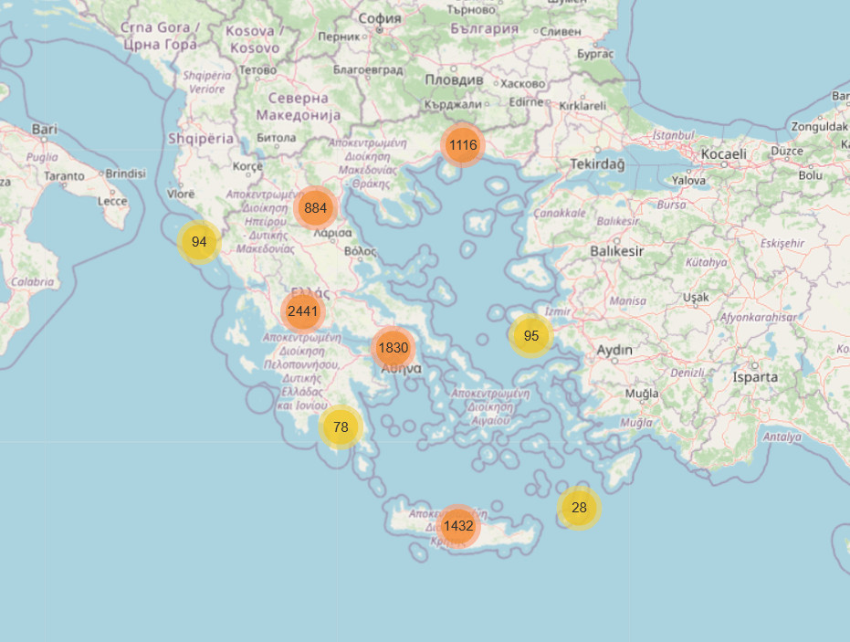 Σεισμοί στις Κυκλάδες: Ψηφιακός χάρτης με ασφαλή σημεία συγκέντρωσης σε Σαντορίνη και Αμοργό