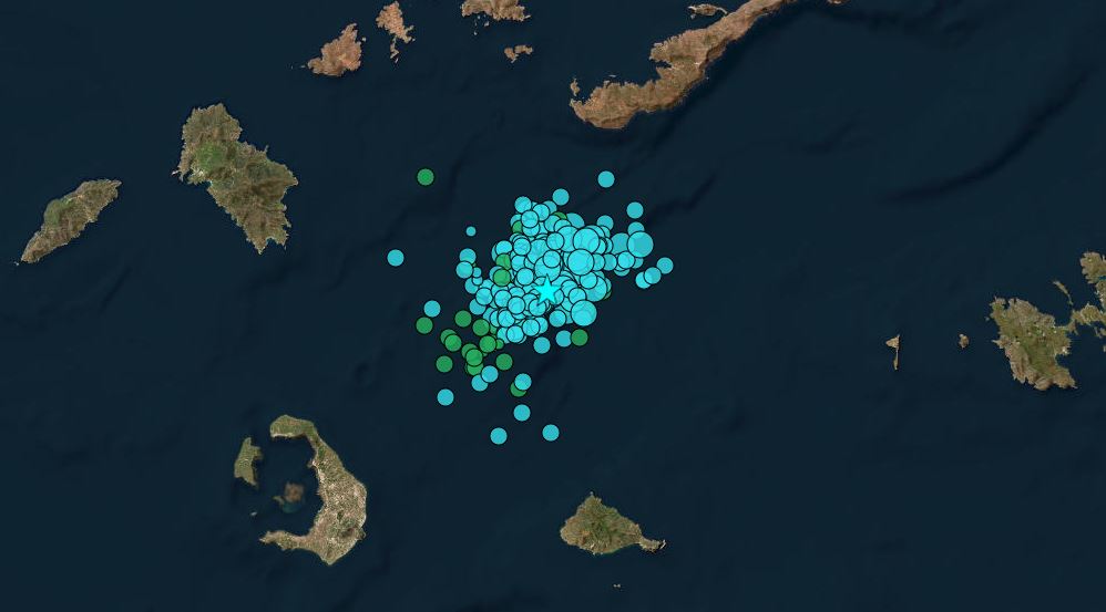 Σεισμός τώρα: 4,5 Ρίχτερ ανοιχτά της Αμοργού