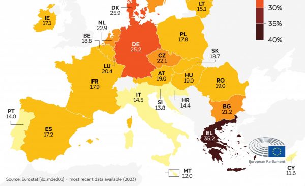 Kόστος στέγασης: Στα «μαύρα» βάφτηκε η Ελλάδα στον χάρτη της ΕΕ